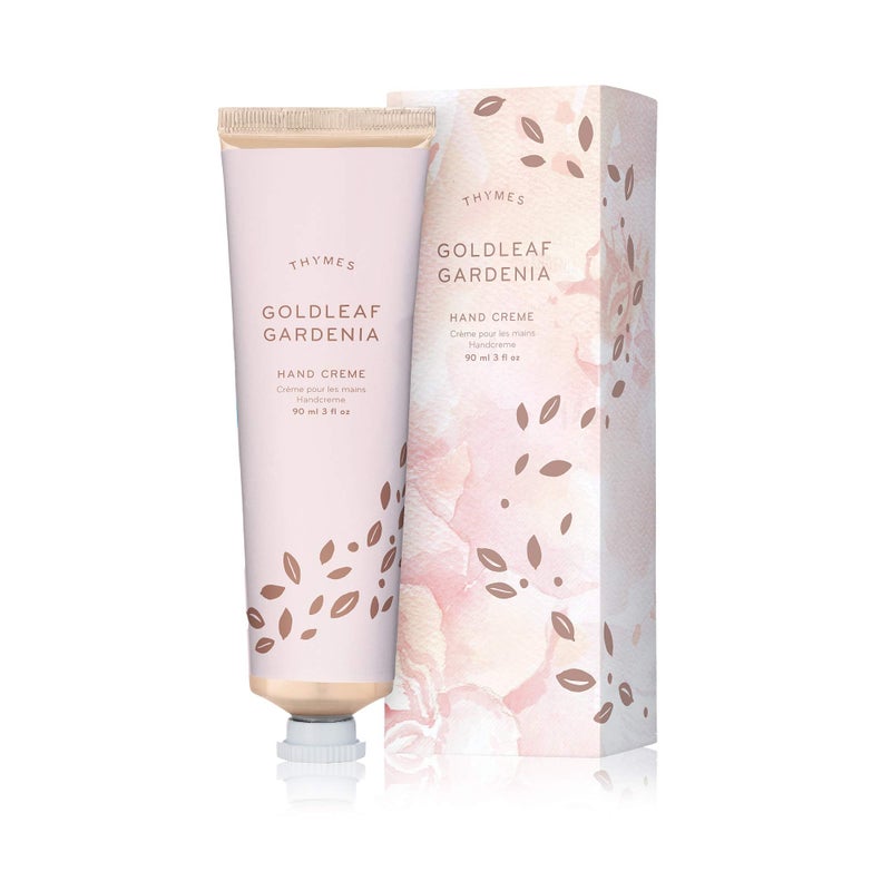 Thymes  Goldleaf Gardenia Hand Crme  Deeply Moisturizing Cream with Light Floral Scent for Women  3 oz