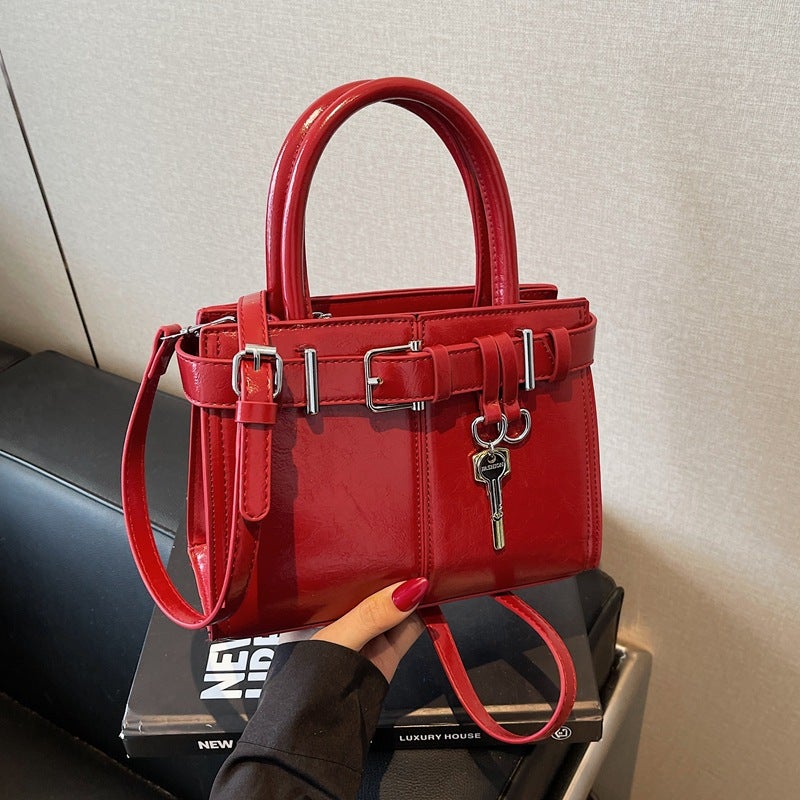 Retro Trendy Satchel Small Square Bag 2025 Niche Fashion Casual Shoulder Bag High-End Crossbody Bag For Women - Image 1