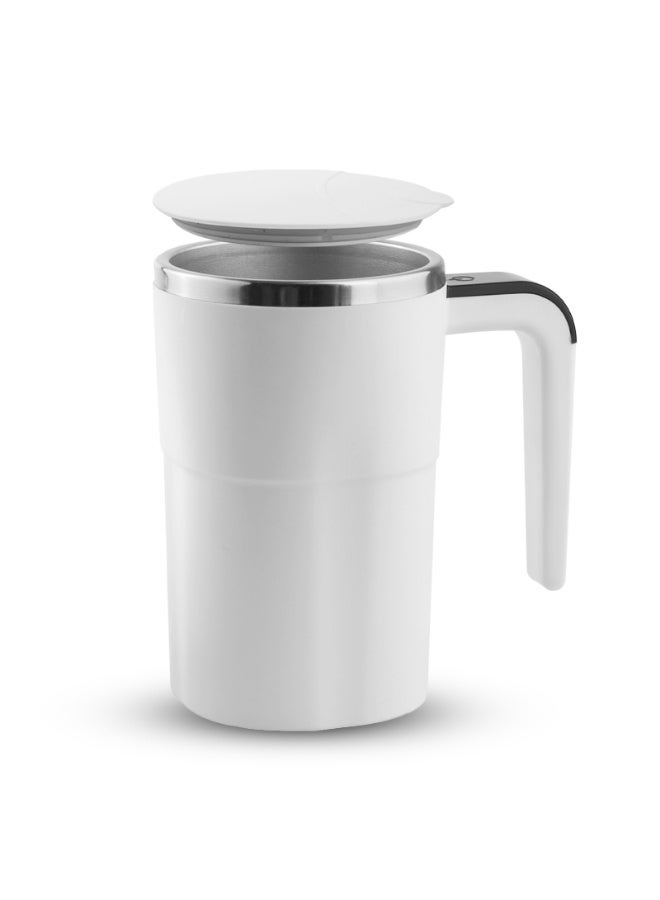 أرابيكو كوب قهوة ذاتي التحريك، كوب مغناطيسي قابل لإعادة الشحن مع شاشة عرض درجة الحرارة LED وغطاء، 380 مل (12.85 أونصة) كوب حراري محمول للقهوة والحليب والشاي - كوب سفر أساسي للخريف والشتاء - Image 1