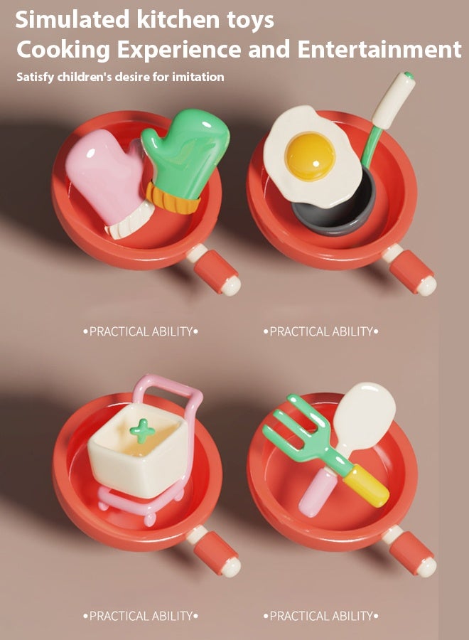 Children'S  Kitchen Playset Set With Realistic Lights & Sounds - Fruit, Vegetable, Tea Cooking Set For Toddlers & Preschoolers (Includes Water Tap, Spray Mist, Music, & Storage Rack) - Perfect For Role Play & Creative Learning! - Image 4