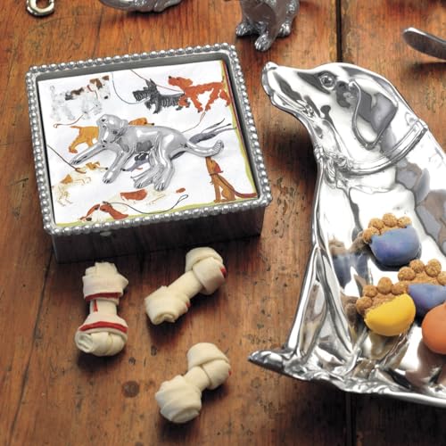 Mariposa Labrador Beaded Napkin Box - Image 2