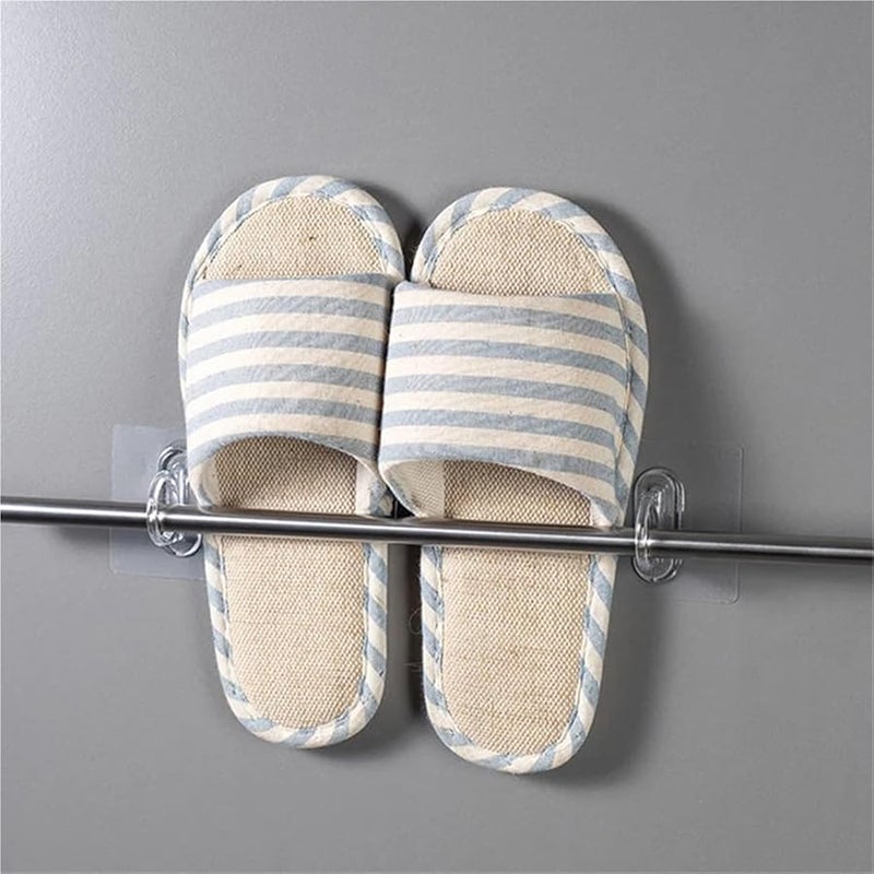 50Pcs Wall Mounted Round Hooks Adhesive Storage Rack for Kitchen Cabinet Bathroom Wall - Image 5