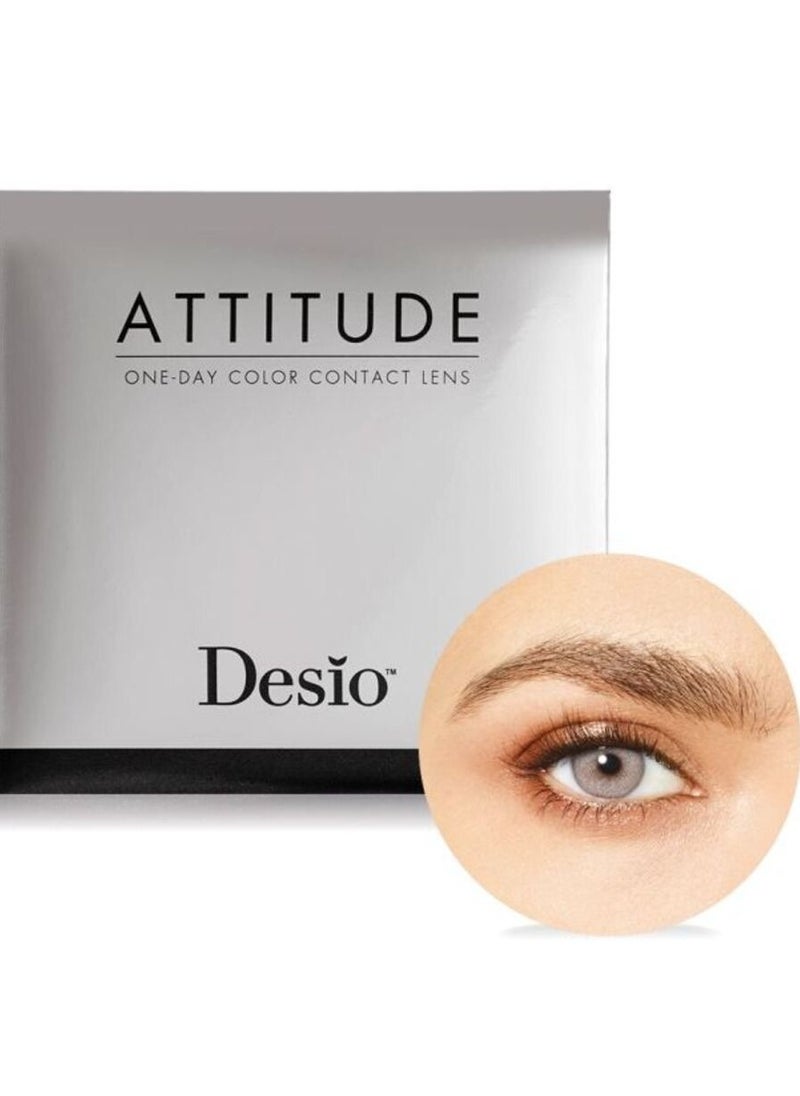 Desio - Attitude One Day Colored Contact Lenses REBEL GREY - Image 1