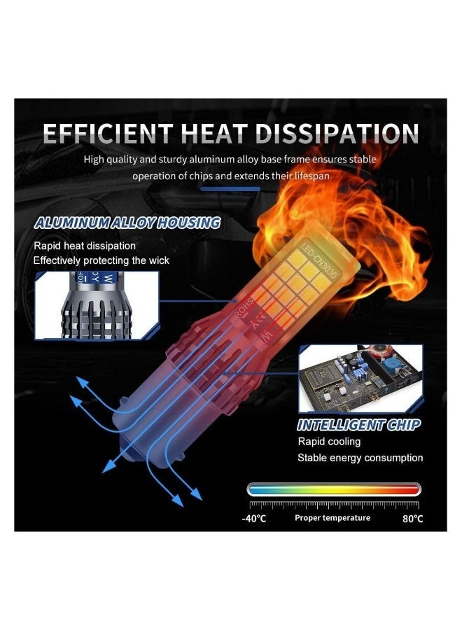 MUNTAQI 1156 Led Brake Light Bulbs, Super Bright Replace for Car Brake Light Reverse Light Tail Light Bulbs Stop Light, White BA15S 7506 1141 1003 P21W Led Bulbs, 2Pcs - Image 1