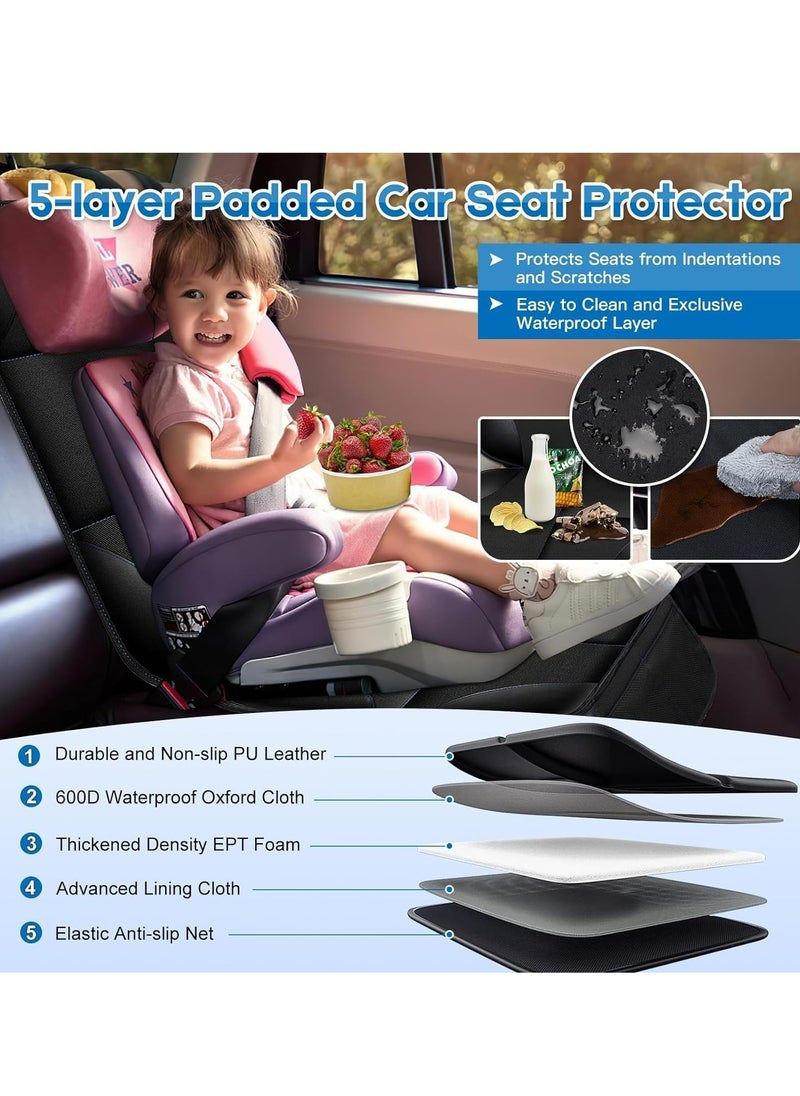 Oasisgalore 1 Pack Waterproof Car Seat Protector Anti Slip Fabric Car Seat Covers Cushion Mat for Baby and Pet  - Image 4
