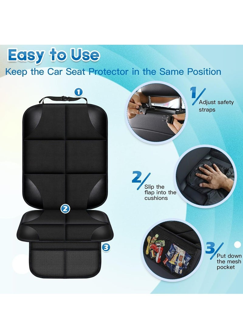 Oasisgalore 1 Pack Waterproof Car Seat Protector Anti Slip Fabric Car Seat Covers Cushion Mat for Baby and Pet  - Image 5