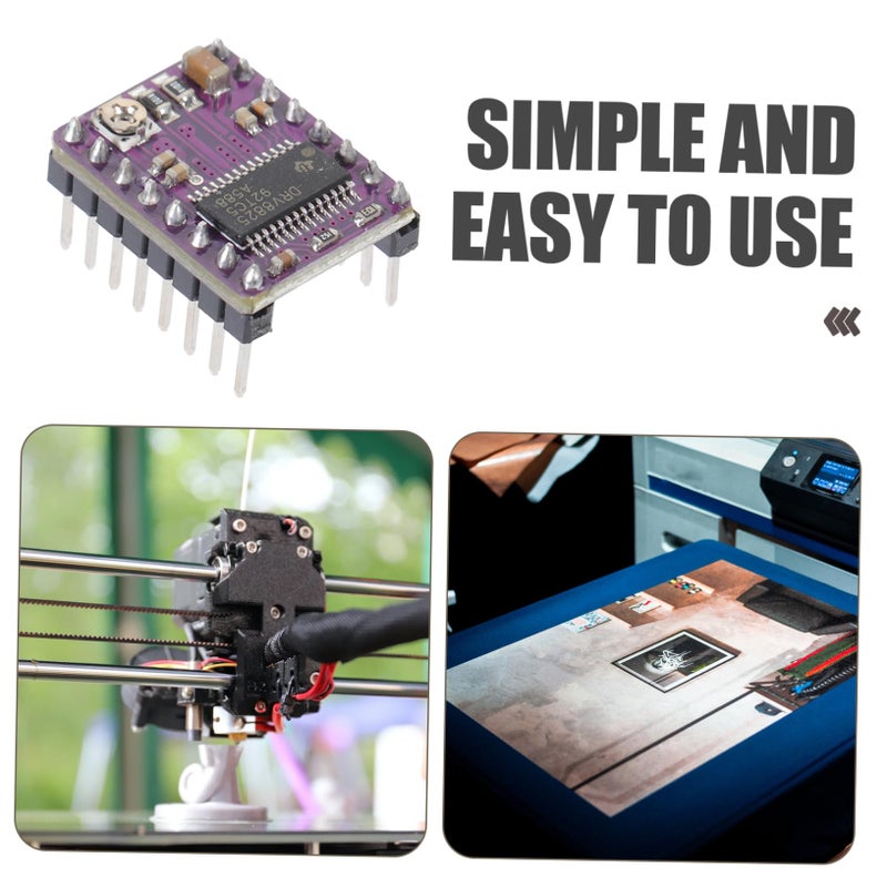 وحدة محرك متدرج عالية الدقة مع مبدد حراري 5 قطع لطابعة ثلاثية الأبعاد Ramps Reprap - Image 5
