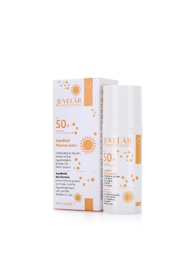 Juvelab SPF 50+ Dry Touch Sunscreen – Oil-Free, Mattifying, Hypoallergenic, Paraben-Free, Water-Resistant Face Sunscreen for Oily & Combination Skin - Image 1