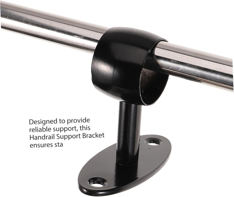 DOITOOL 2Pcs Handrail Brackets for Stairway Railing Indoor Outdoor Support Bracket for Modern Durable Resistant Wall Mount Hardware - Image 3
