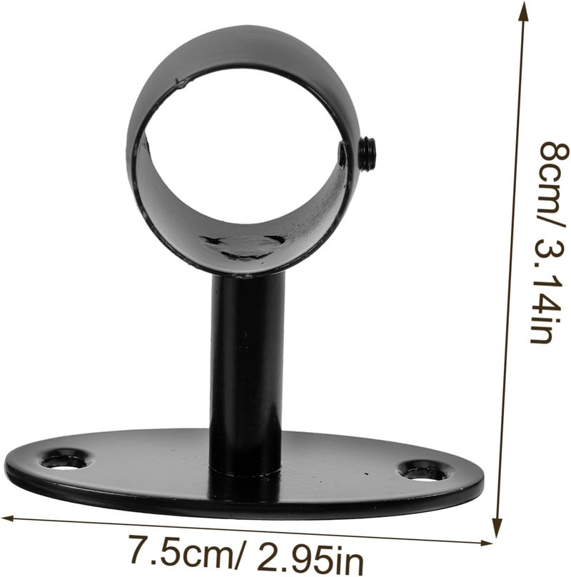 DOITOOL 2Pcs Handrail Brackets for Stairway Railing Indoor Outdoor Support Bracket for Modern Durable Resistant Wall Mount Hardware - Image 2