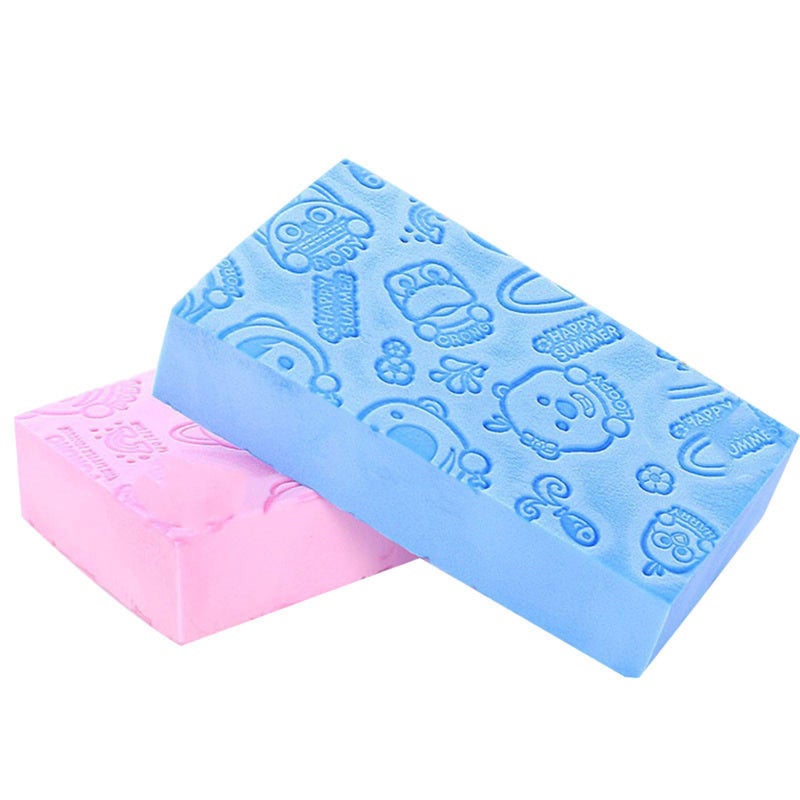 FELOFIX 2 pcs Random Color Ultra Soft Exfoliating Sponges, Bath Sponge for Kids and Adult Shower, Dead PVA Skin Sponge Remover for Bathroom Body Cleansing Supplies (Multicolor) - Image 1