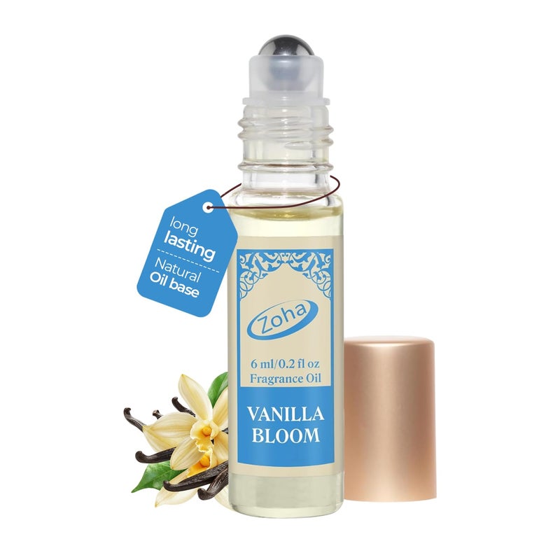 Zoha Vanilla Bloom Oil Perfume for Women  Men Roll On Perfume Oil and Vanilla Perfume Spray Alcohol Free Skin Moisturizing Vanilla Oil Perfume