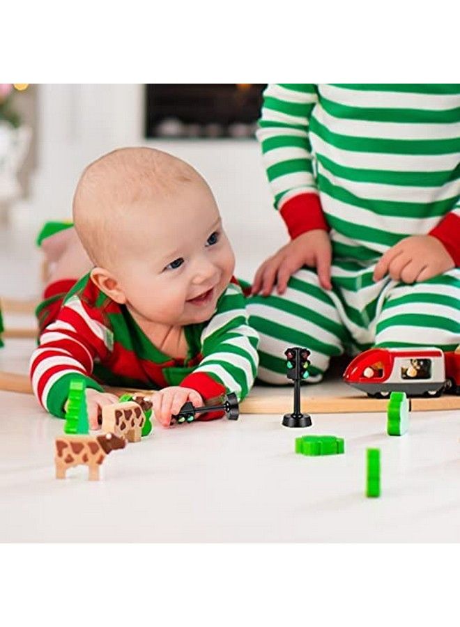 NUOBESTY نماذج ألعاب المرور نموذج إشارة المرور نموذج ألعاب مصباح إشارة المرور LED صغير للأطفال تعليمي 2 قطع - Image 4