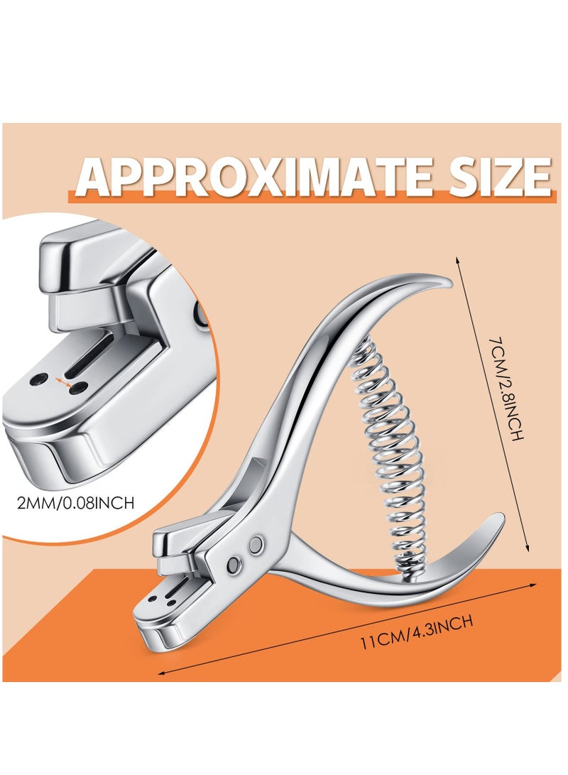 SYOSI 2 Pieces Pattern Notcher Stainless Steel Pattern Notcher Paper Notcher Pattern Punch Tool Designer Tailor Sewing Pliers Tailors Proofing Pliers Pattern Making Tool for Cloth Fabric DIY Crafts - Image 2