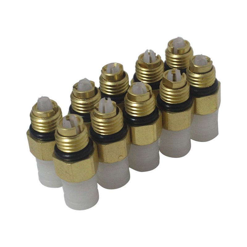 AIRSUSFAT 10pcs Air Suspension Repair Kit Air Valve M8 for Benz W251 W164 W212 W211 W220 W221 New Air Connector Tube Brass Fittings 1643200625 2123200358