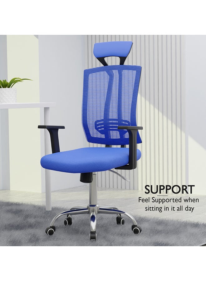 Mahmayi Mahmayi TJ HY-901 High Back Mesh Executive swivel Office chair Blue  - Image 3
