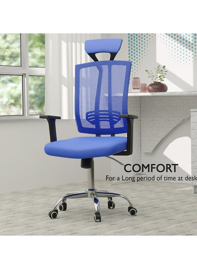 Mahmayi Mahmayi TJ HY-901 High Back Mesh Executive swivel Office chair Blue  - Image 5