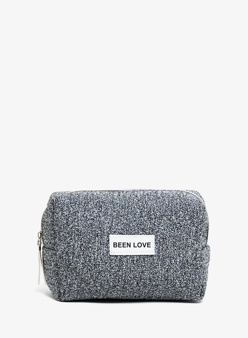 Textured Cosmetic Pouch