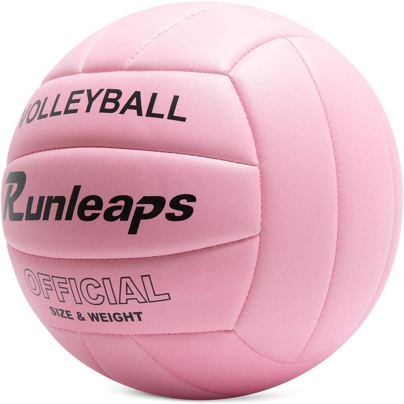 Runleaps Volleyball, Waterproof Indoor Outdoor Volleyball for Beach Game Gym Training (Official Size 5) - Image 2