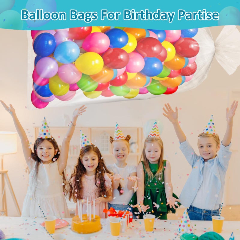 Tamodan 2 Pack Extra Large Balloon Bags for Transport â€“ 98.4 x 59 Inches Durable Balloon Bag, Waterproof & Tear-Resistant, Giant Clear Plastic Bag for Party, Birthday,Wedding, Event Supplies - Image 4