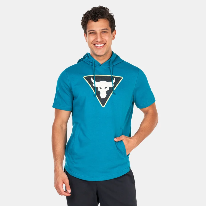 UNDER ARMOUR Men's Project Rock Terry Short Sleeve Hoodie