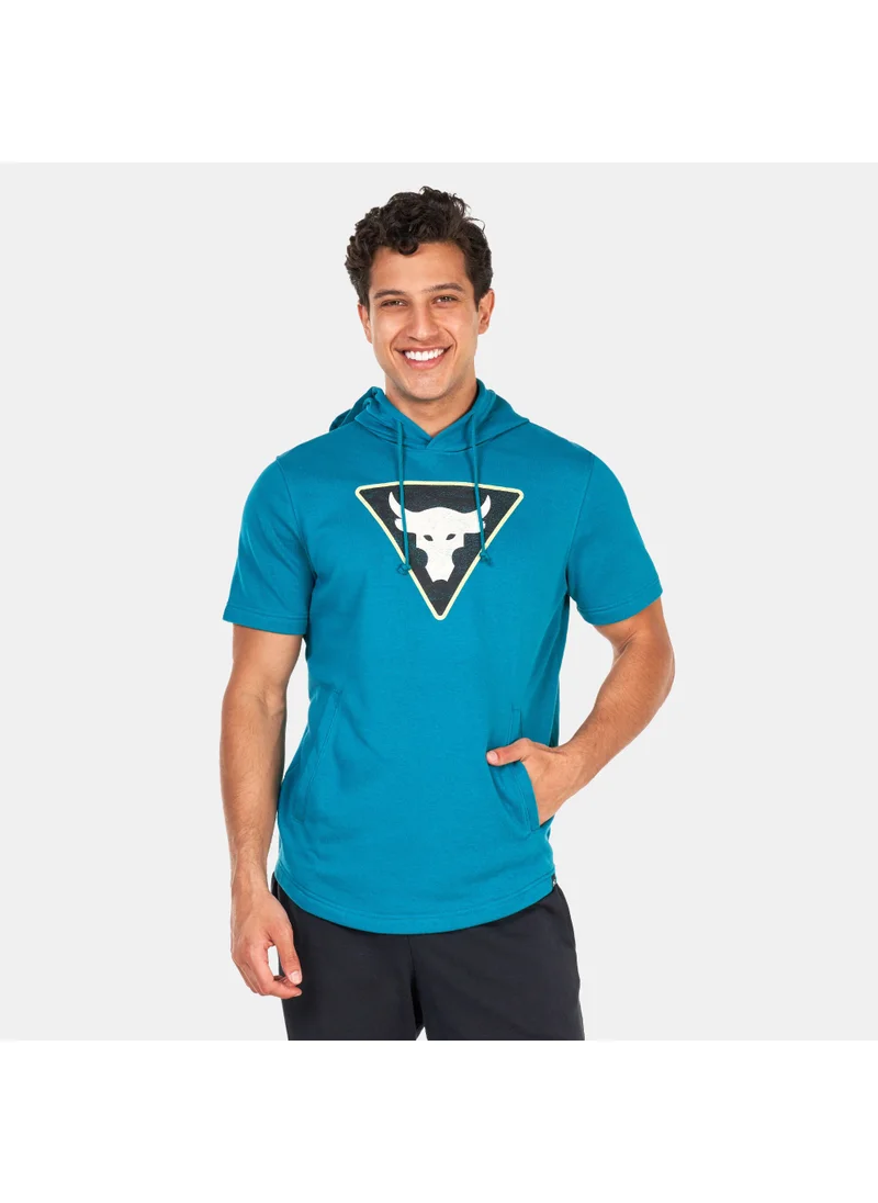 UNDER ARMOUR Men's Project Rock Terry Short Sleeve Hoodie