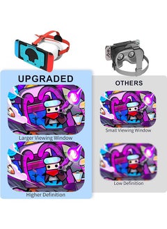 Garlo VR Headset for Nintendo Switch & Switch OLED Model, 3D VR Glasses with Adjustable Lens for Virtual Reality Gaming Experience, Switch VR Labo Goggles Headset for Nintendo Switch  - Image 2