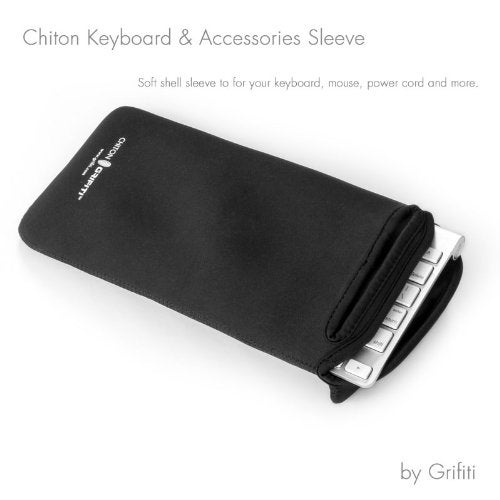 GRIFITI Chiton Slim 11 5.75" x 11.5" Neoprene Keyboard Sleeve Cover for Tenkeyless Mechanical & 11 Inch 10keyless Keyboards Portable Case - Extra Pocket for Cable, Computer Mouse or Gaming Trackpad - Image 2