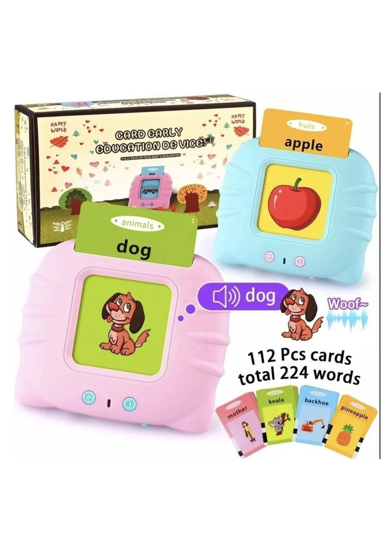 Toddler Learning Toys for 1 2 3 4 Year Old Girls Boys,Educational Toys for Toddlers Ages 2-4,Talking Flash Cards with 224 Sight Word,Speech Therapy Autism Toys Birthday Gift for Kids 1-3 - Image 1