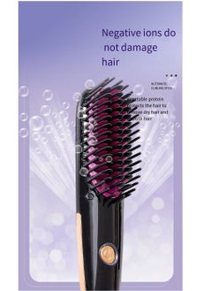 General Mini Ionic Straightening Comb – Travel-Friendly Straightener & Curler for Men/Women, Dual-Use Hair Styling Tool  - Image 3
