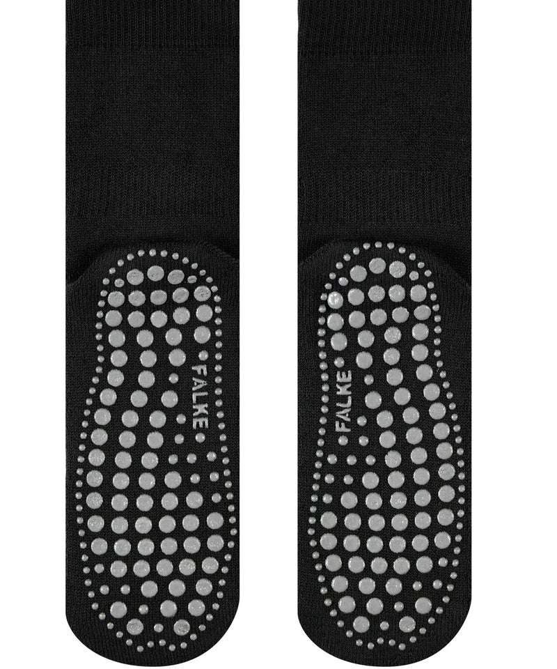 FALKE Men's Homepads Slipper Socks, Cozy Warm, Cotton Merino Wool, House Socks for Winter and Fall, Sole Grips, Black (Black 3000), 6.5-9, 1 Pair - Image 5