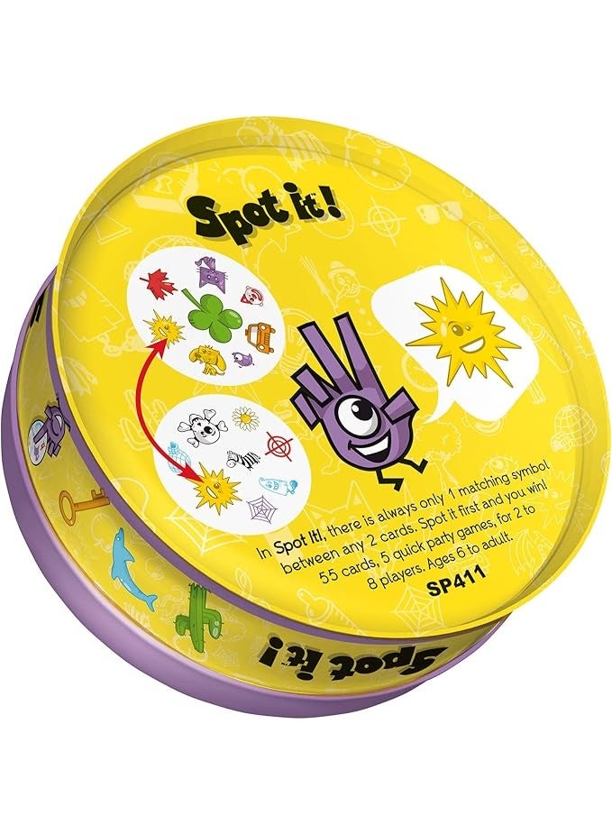 Spot it Zygomatic Spot It! Classic - Award-Winning Card Game with Endless Playability, Fast-Paced Observation Game for The Whole Family! Ages 6+, 2-8 Players, 15 Minute Playtime, Made - Image 5