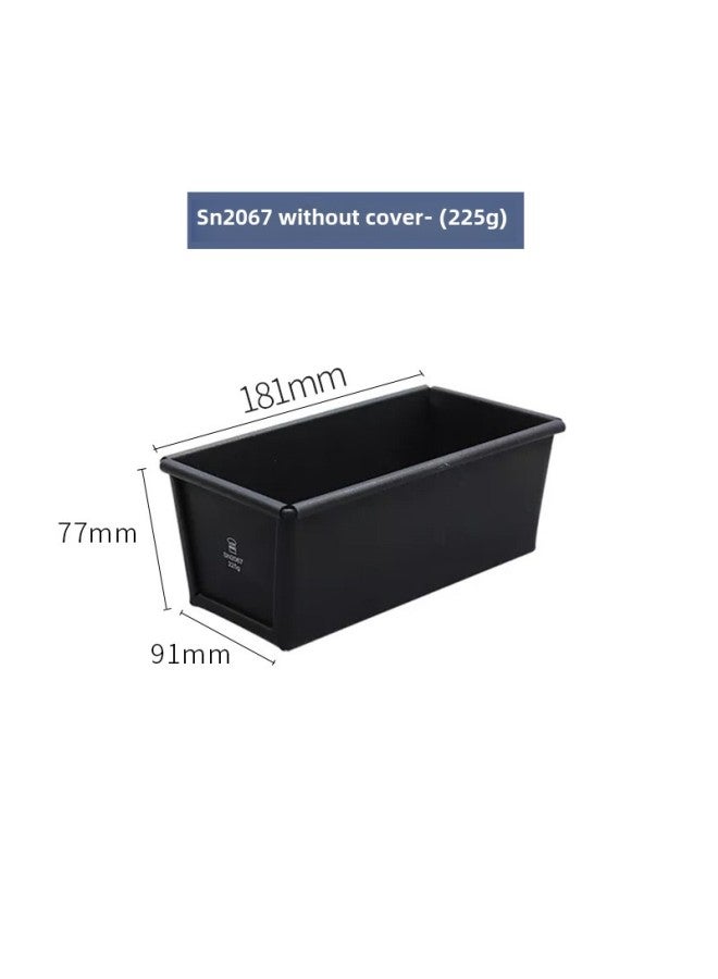 Saneng Black Low Sugar 450g Raw Toast Mold 900g Tusi Box 1200g Baking Household Non-stick Non-stick-Color:SN2067 2259 Low Sugar Health Toast Box-body (1000 Series Non-stick) - Image 1