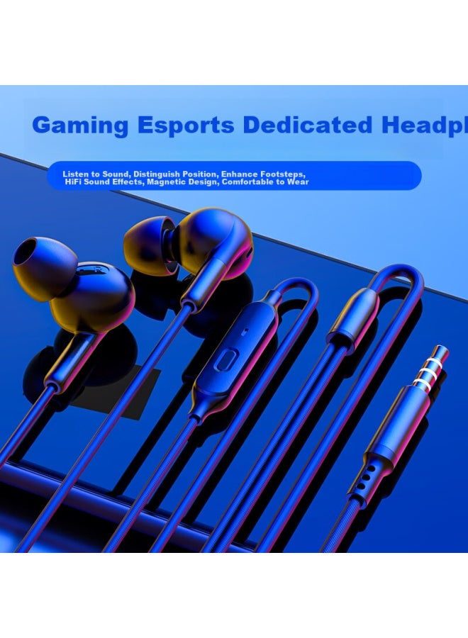 Dooseyuon Deyu In-ear Wired Gaming Headset, Streamer-style, For E-sports And Pubg, Dedicated Microphone, 3.5mm, Compatible With Computers And Phones, Same As Paiwei S6 - Image 1