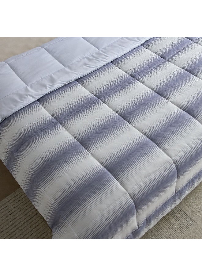 Home Box Verve Yarn Dyed Microfiber 3-Piece King Comforter Set 240 x 220 cm  - Image 3