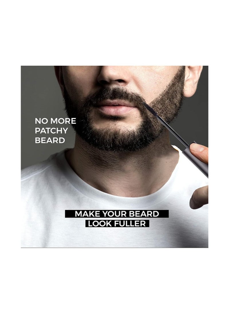 Generic Black Beard Pencil Filler for Men, Beard Brush for Styling, Styling Grooming Pencil, Waterproof Proof, Sweat Proof, Long Lasting, Natural Looking Barber Mustache Kit for Men - Image 5