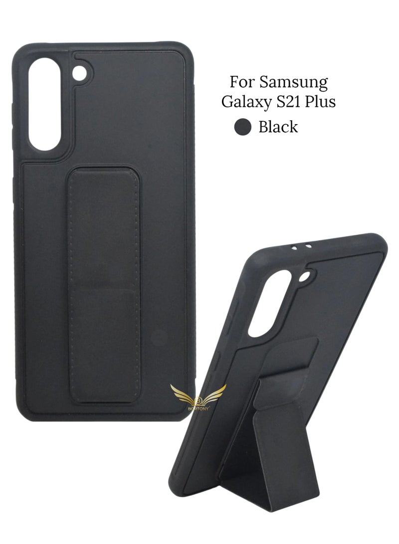 BORTONY Finger Grip Car Mount Protective Case Cover For Samsung Galaxy S21 Plus - Image 1