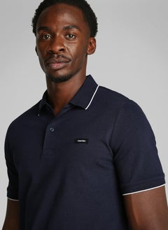 CALVIN KLEIN Slim Stretch Cotton Pique Polo  - Image 3