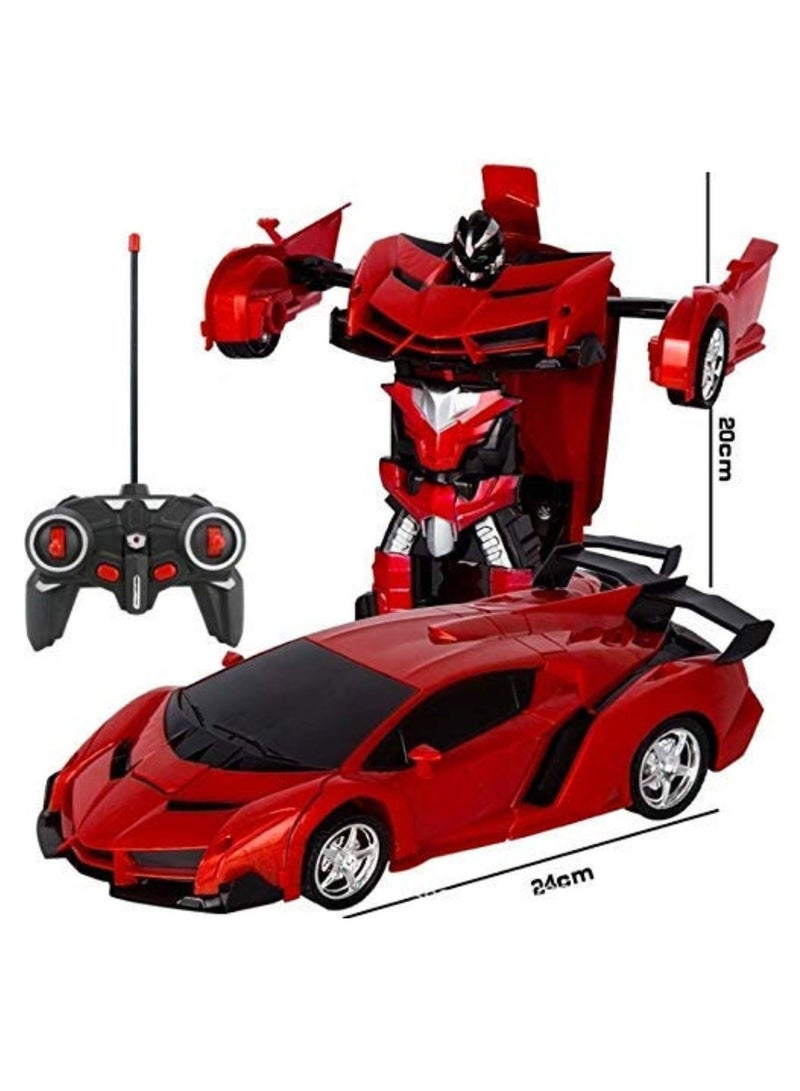 Amitasha Remote Control Robot Bugatti 2in1 Transform Car Toy For Kids - Image 5