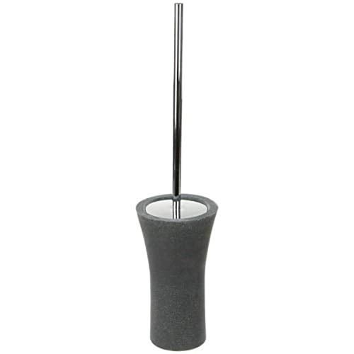 Gedy AU33-14 Aucuba Brush Holder, 2" L x 4.25" W, Black - Image 1