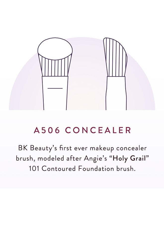 BK BEAUTY Angie Hot & Flashy A506 Concealer Brush - "Kitten Paw" Face Brush - Under -Eye Concealing and Contouring - Makeup Brushes  - Image 5