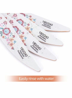 Generic 10 PCS Reusable 180/240 Grit Acrylic Nail Files - Perfect for Natural Nails, Durable Emery Boards for Professional & Home Use  - Image 4