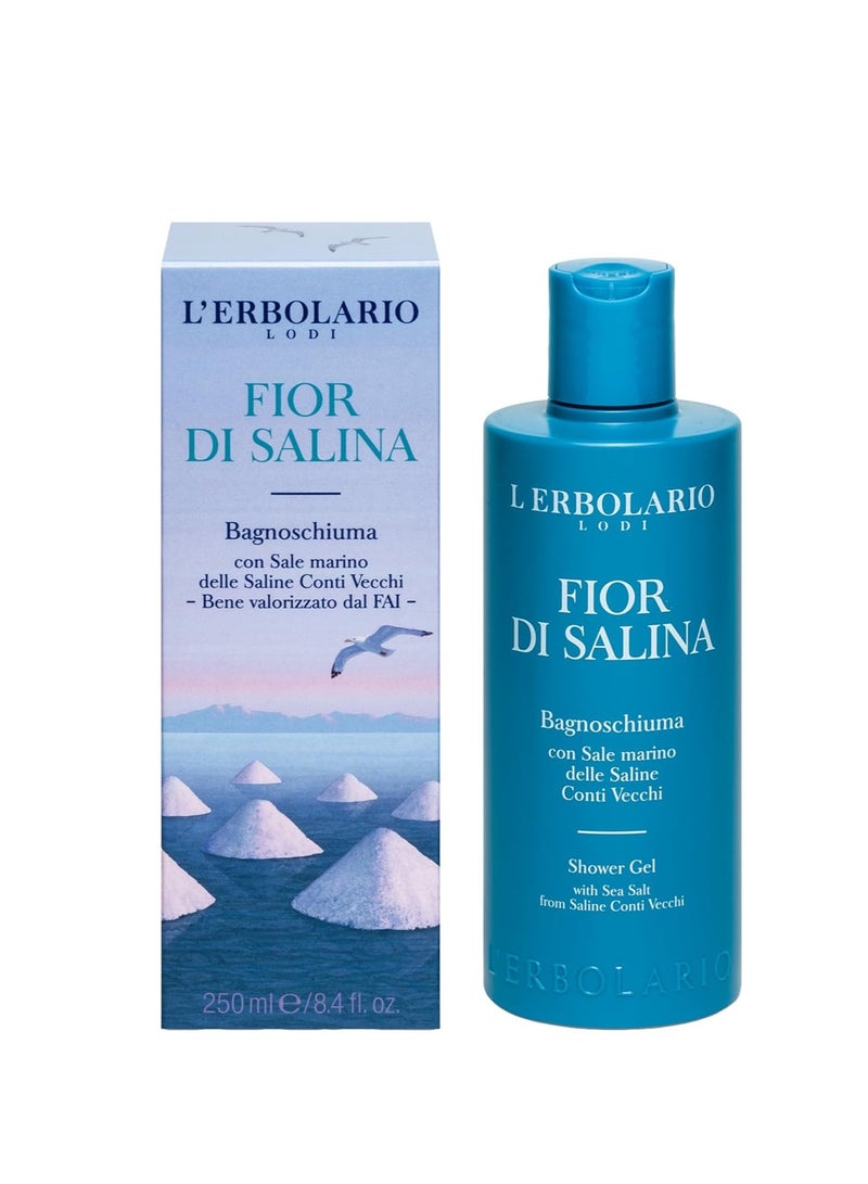 L'Erbolario L'Erbolario Fior Di Salina Shower Gel - Foamy Gel Similar To Seafoam - Full Of Marine, Aromatic And Citrus Notes - Leaves The Skin Feeling Fresh And Soft - Paraben Free - Long Lasting - 8.4 Oz - Image 1