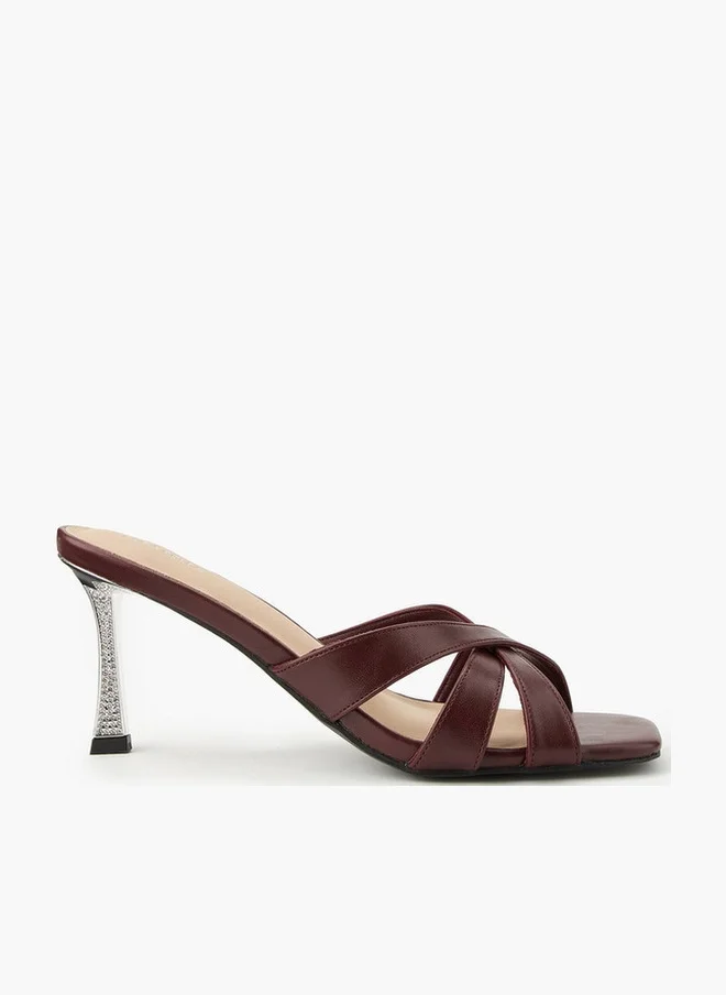 Flora Bella Women'S Stiletto Heel Slip-On Sandals