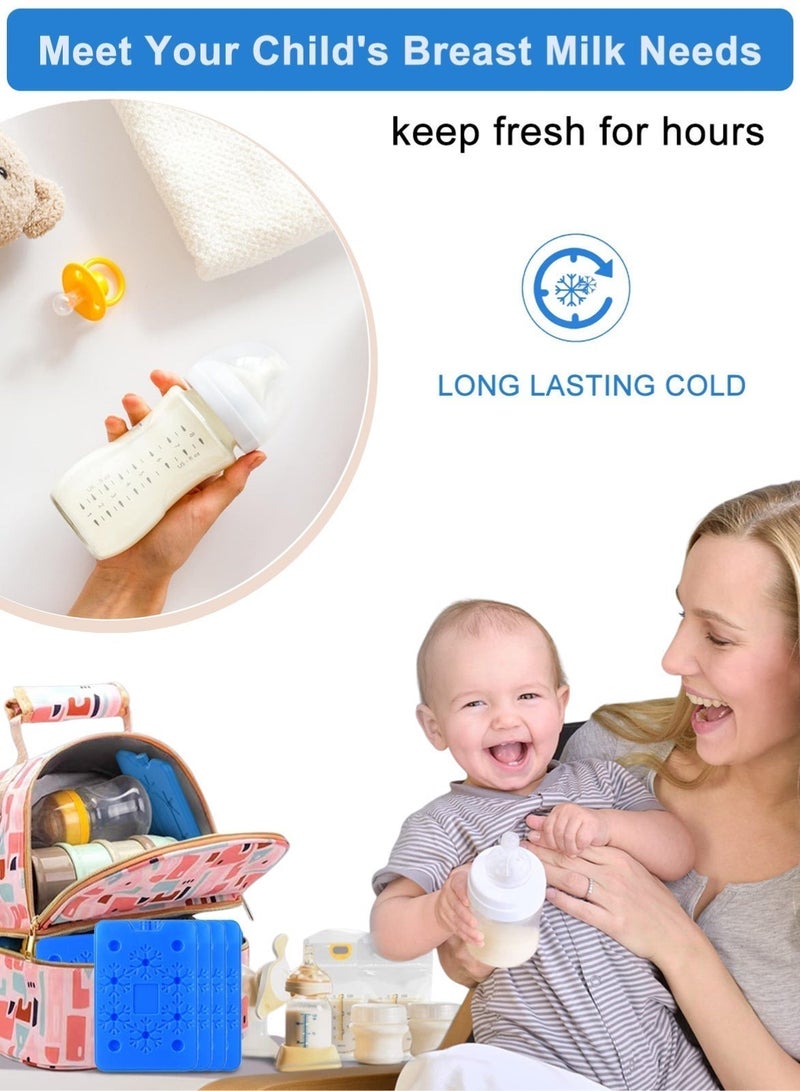 Homify 6 Pack Ice Pack, Reusable Ice Pack for Lunch Box BPA-Free Refreshable Ice Bag Keep Foods & Drinks Chill Quick Freeze Meal in Cooler Lunch Bag - Image 4