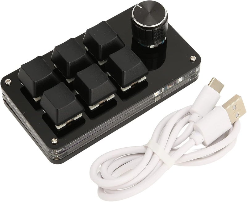 Drfeify 6 Key Mini Mechanical Keyboard Portable USB Programmable Keypad for Gaming Office - Image 5