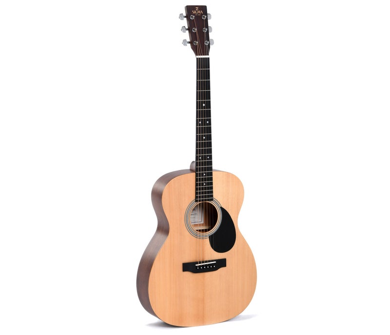 Sigma OM-14 Fret Solid Top Sitka Spruce Acoustic Guitar - Natural - Image 4