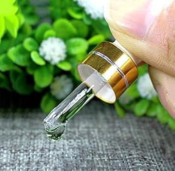 Quupy 12Pcs 2ml Empty Glass Clear Essential Oil Dropper Bottles Refillable Makeup Cosmetic Sample Storage Vials with Glass Dropper and Rubber Cap for Aromatherapy Perfume Sample - Image 5
