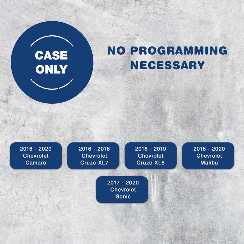 KeylessOption Key Fob Cover Case Replacement for 2016 2017 2018 2019 2020 Chevrolet Chevy Camaro Cruze Malibu Sonic Remote Shell, 5-Button HYQ4AA, HYQ4EA, No Programming Required - Image 3