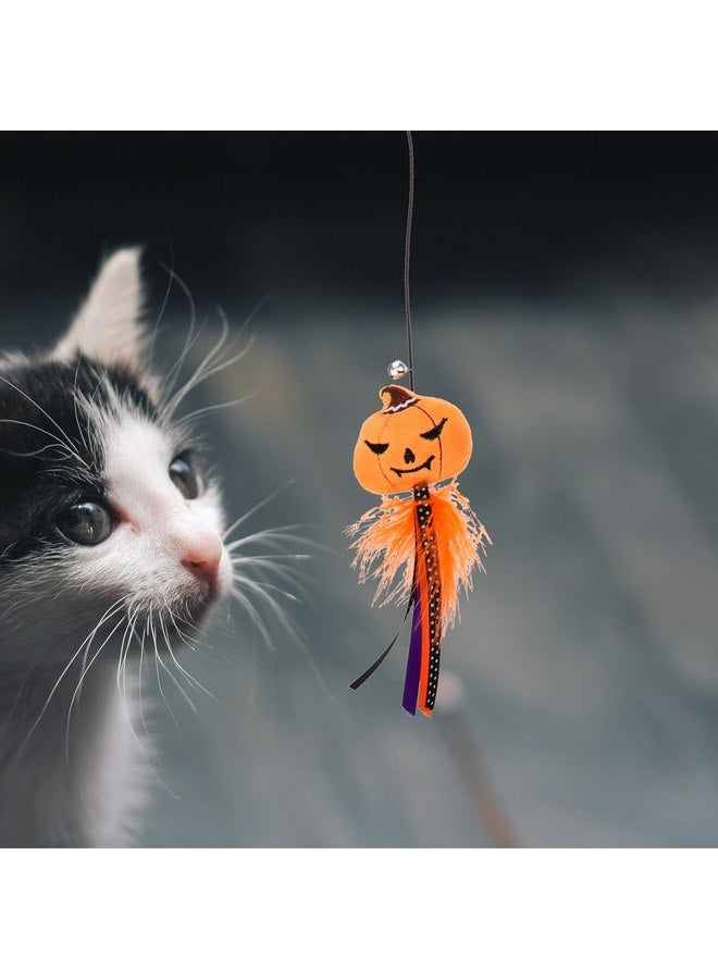 BESTOYARD Halloween Cat Wand Toys Interactive Cat Teasing Stick Halloween Themed Cat Toy Multifunctional Cat Wand Toy Cat Toy Kitten Stick Funny Cat Pet Toy Launcher - Image 4